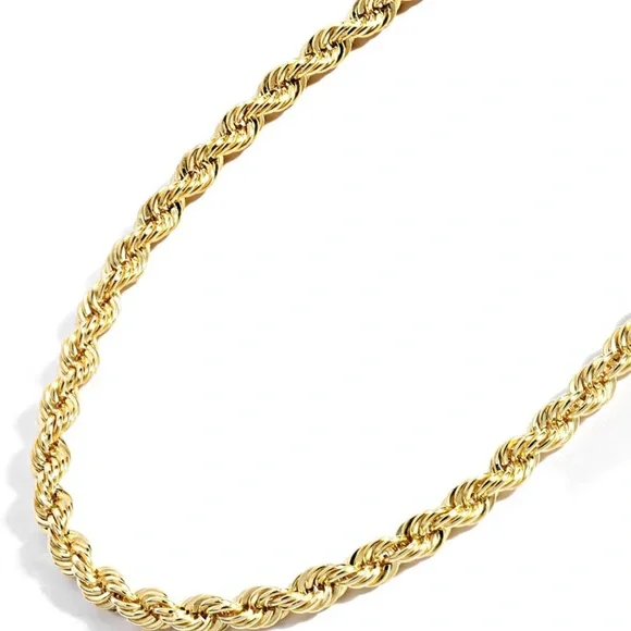 14k Yellow Gold Filled Rope Chain Necklace - 2.7mm - 24 Inches - New Condition - Picture 4 of 7